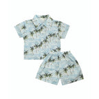 Resorts and Islands Palm Trees Cotton 2pc Set Sets La Vie Bien Resorts and Islands Palm Trees Cotton 2pc Set