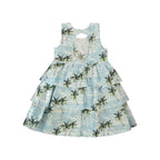 Resorts and Islands Palm Trees Tiered Cotton Dress Dress La Vie Bien Resorts and Islands Palm Trees Tiered Cotton Dress