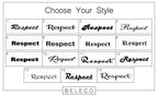 Respect Engraved Cuff Bracelet La Vie Bien Respect Engraved Cuff Bracelet