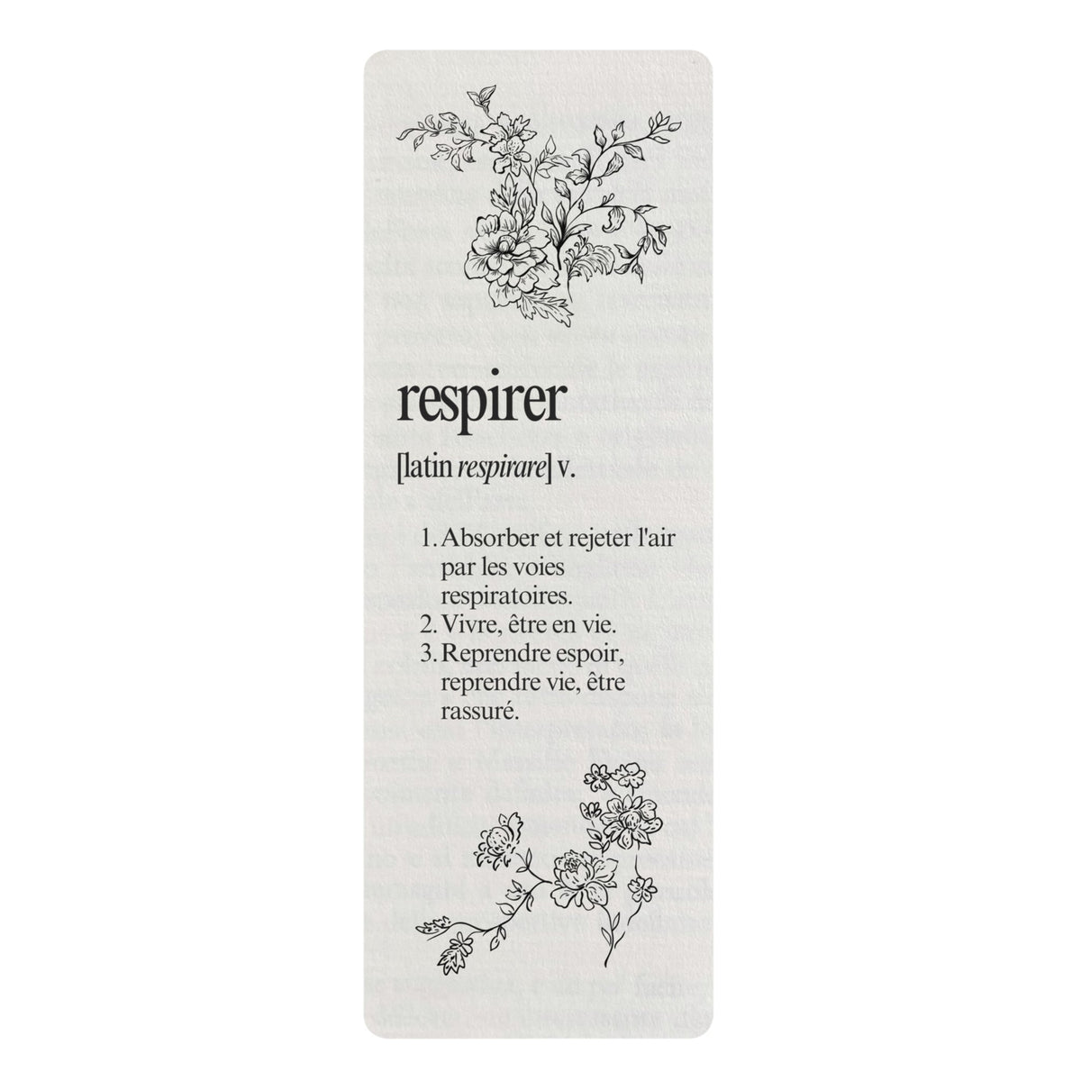 Respirer French Definition Floral Rubber Yoga Mat, Breathe floral Typography Mat Home Decor La Vie Bien Respirer French Definition Floral Rubber Yoga Mat, Breathe floral Typography Mat
