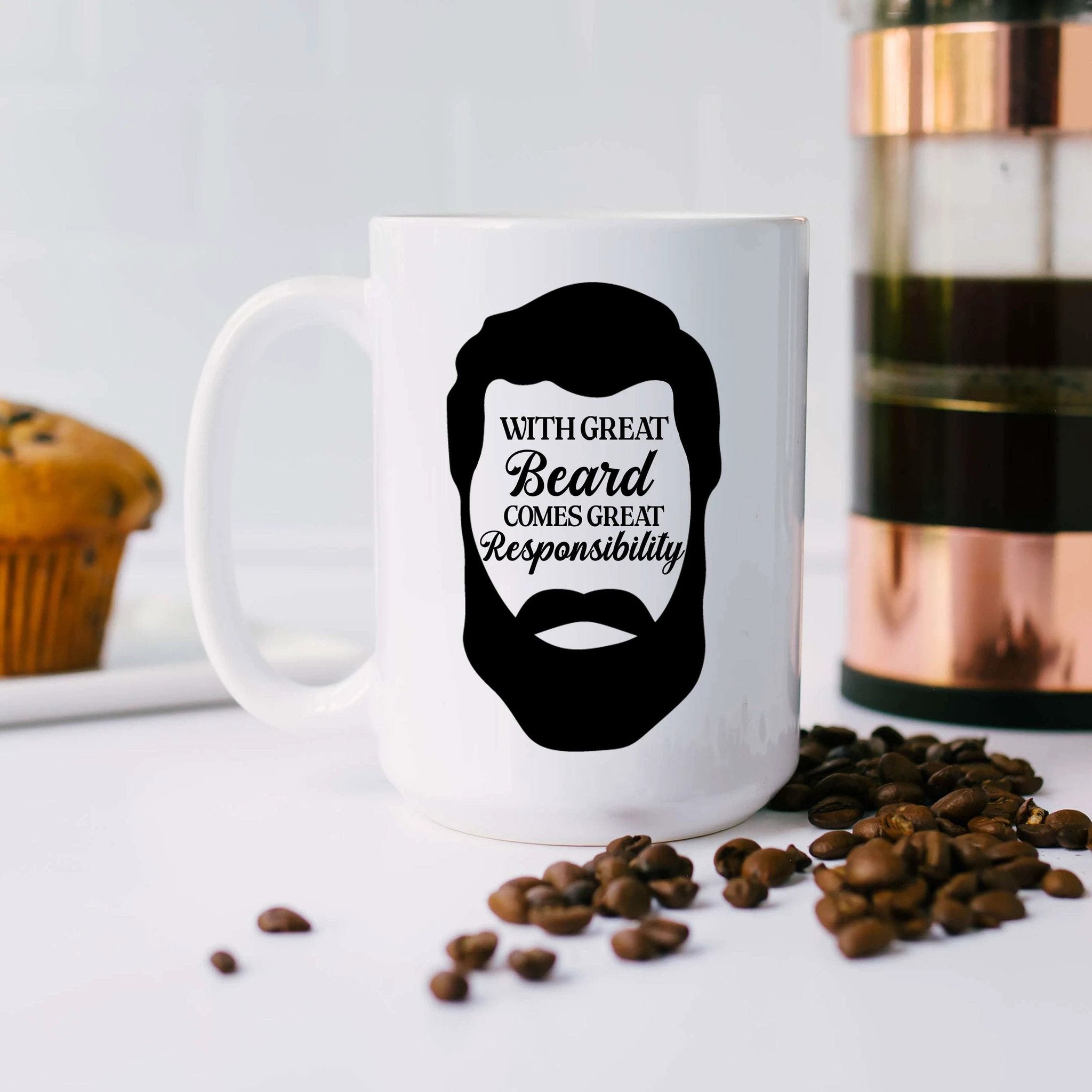With Great Beard Comes Great Responsibility by SheMugs