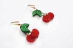 Retro Cherry Statement Earrings by Laliblue Brooches & Lapel Pins La Vie Bien Retro Cherry Statement Earrings by Laliblue