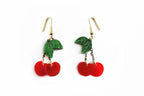 Retro Cherry Statement Earrings by Laliblue Brooches & Lapel Pins La Vie Bien Retro Cherry Statement Earrings by Laliblue