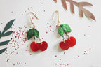 Retro Cherry Statement Earrings by Laliblue Brooches & Lapel Pins La Vie Bien Retro Cherry Statement Earrings by Laliblue