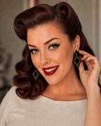 Retro Diamond Dangle Earrings by Lipstick & Chrome - BLACK Earrings La Vie Bien Retro Diamond Dangle Earrings by Lipstick & Chrome - BLACK