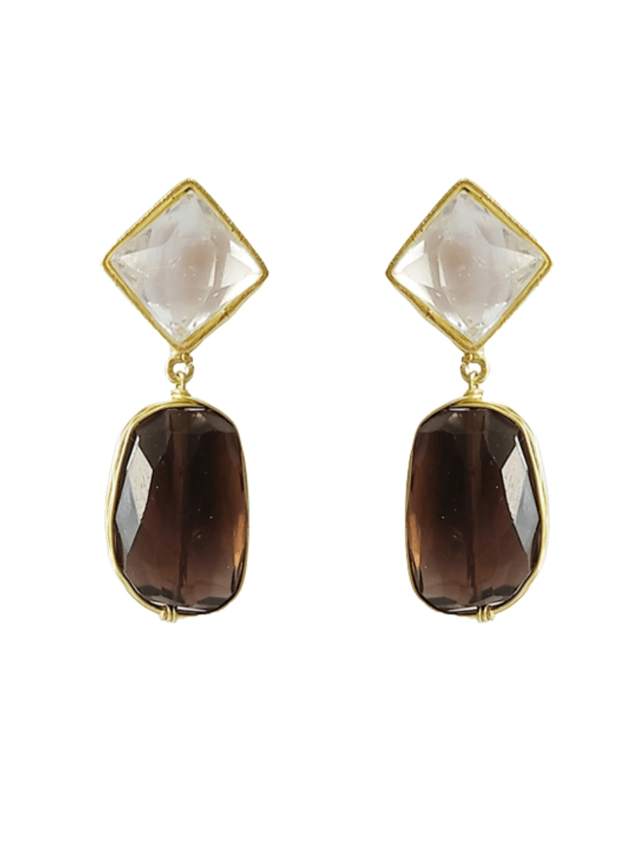 Retro Glitz Stud Earrings