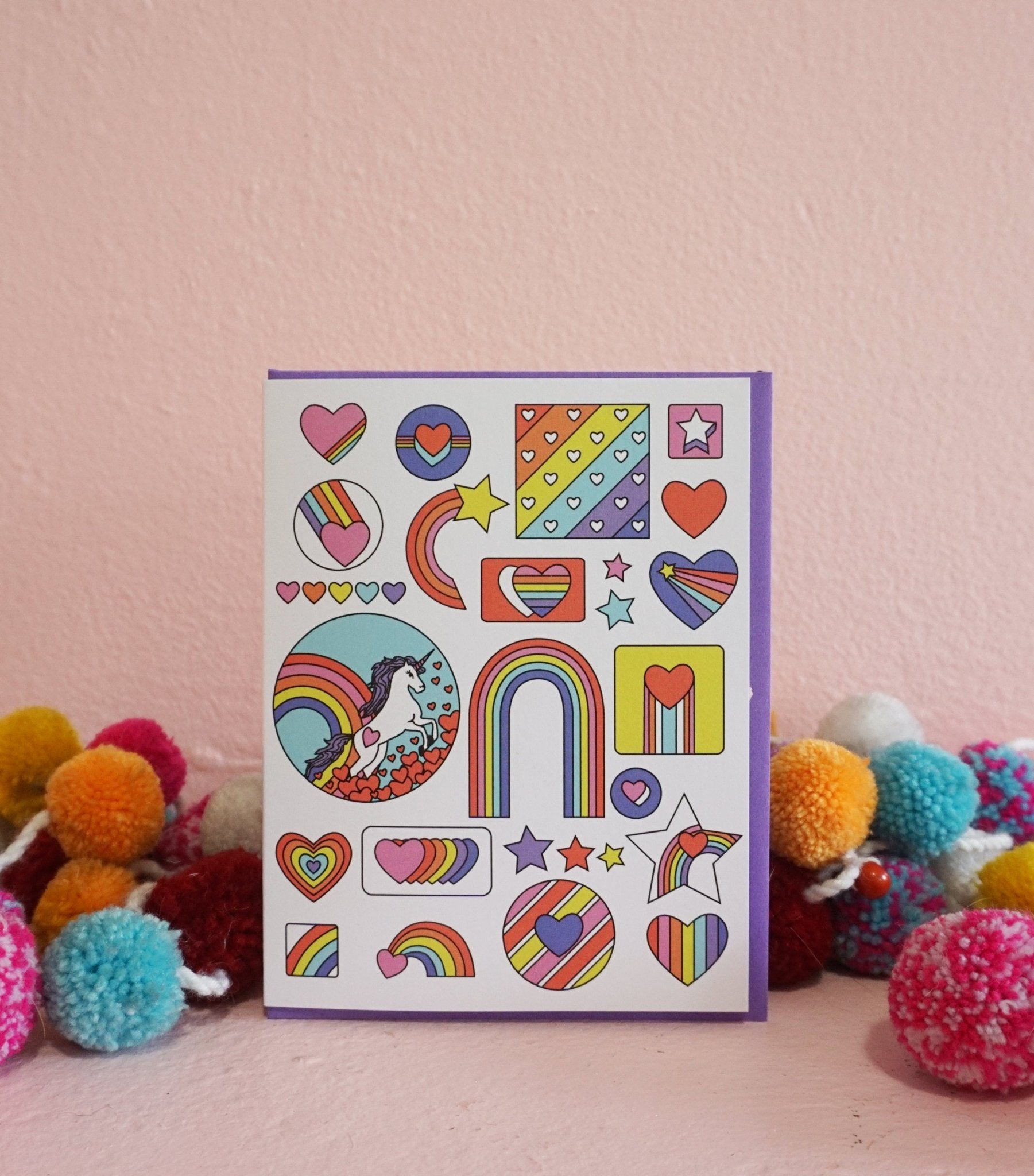 Retro Rainbow Cards La Vie Bien Retro Rainbow