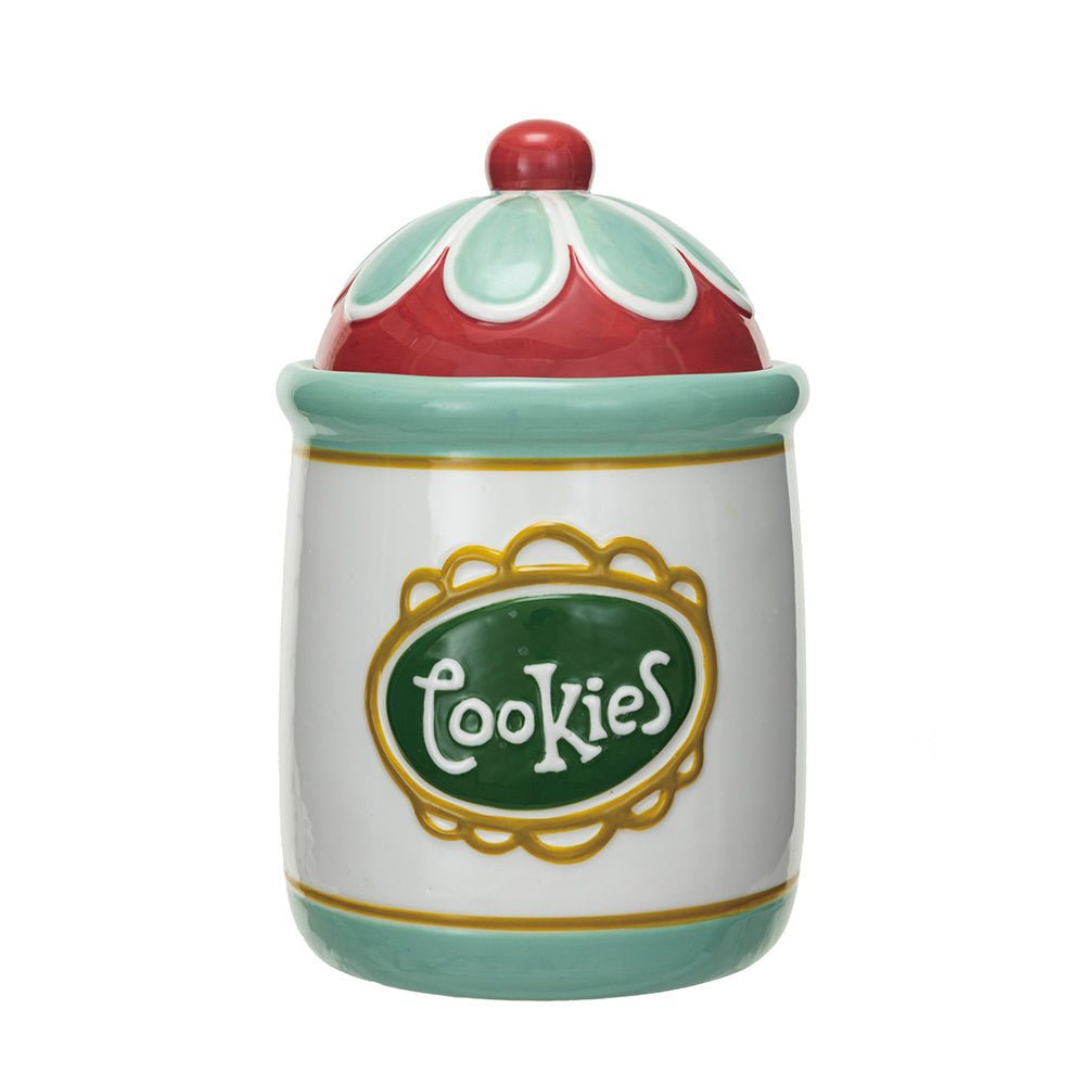 Retro Stoneware Cookie Jar Seasonal & Holiday Decorations La Vie Bien Retro Stoneware Cookie Jar