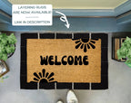 Retro Style Starburst Doormat by Nickel Designs Custom Doormats