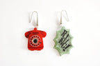 Retro Telephone Earrings by Laliblue Earrings La Vie Bien Retro Telephone Earrings by Laliblue