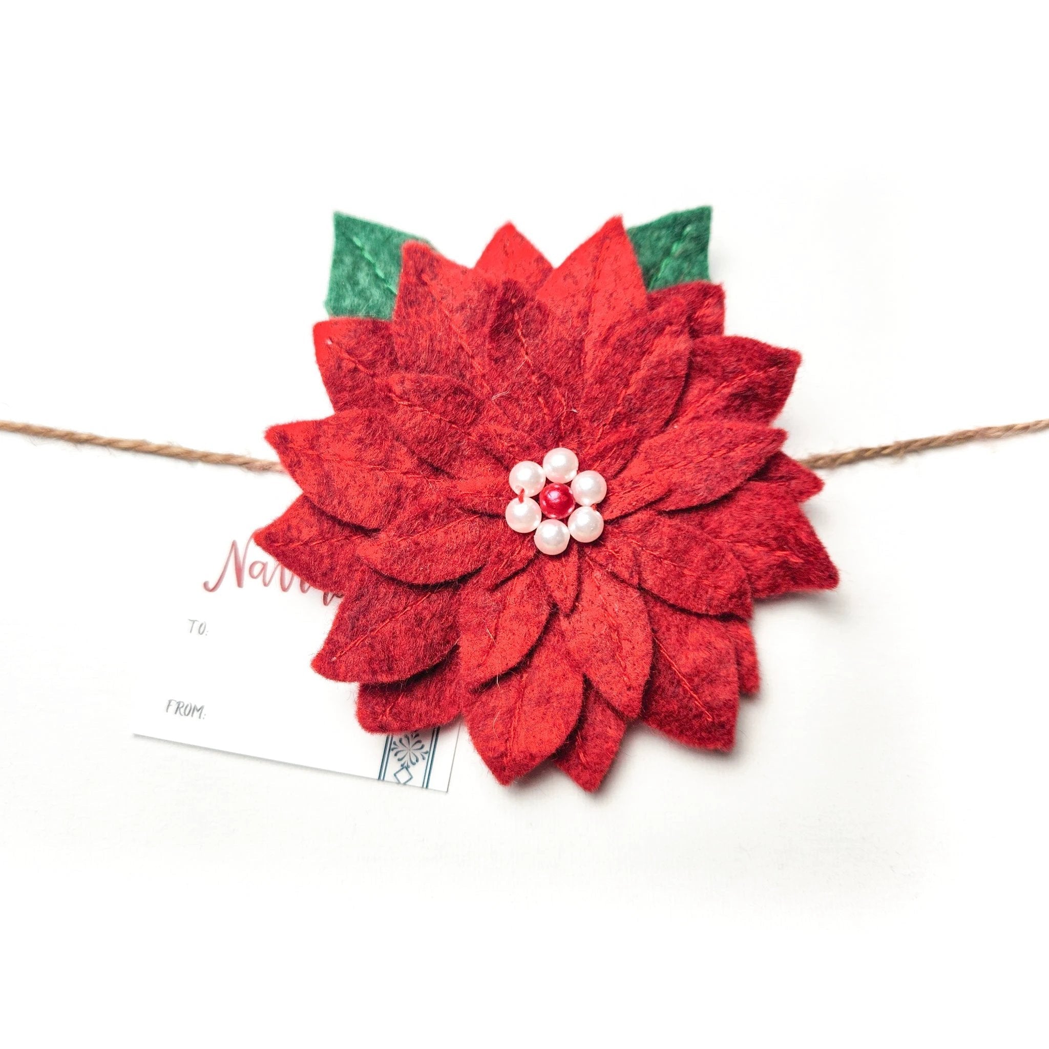 Reusable Poinsettia Gift Bow by Upavim Crafts