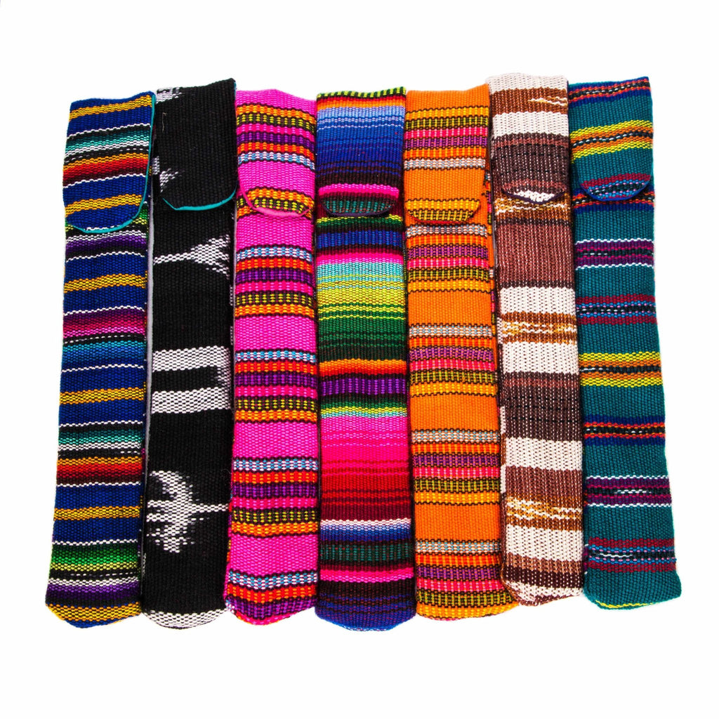 Reusable Sustainable Straw Kit with Straw and Cleaner - Guatemala Accessories La Vie Bien Reusable Sustainable Straw Kit with Straw and Cleaner - Guatemala
