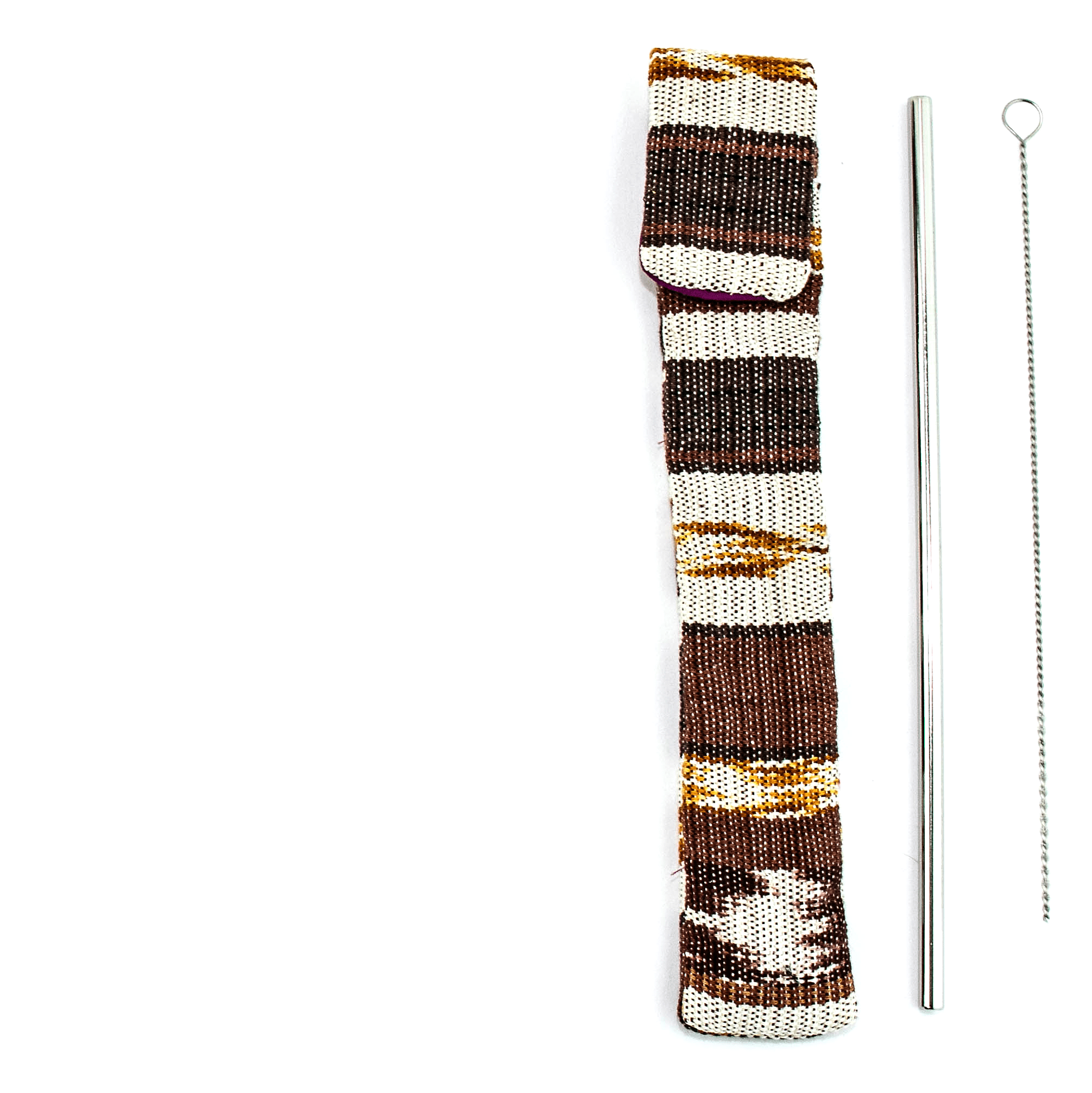 Reusable Sustainable Straw Kit with Straw and Cleaner - Guatemala Accessories La Vie Bien Reusable Sustainable Straw Kit with Straw and Cleaner - Guatemala
