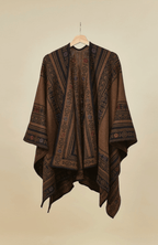 Reversible Alpaca Cape | Hand Embroidery | Shawl Apparel La Vie Bien Reversible Alpaca Cape | Hand Embroidery | Shawl