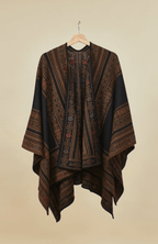 Reversible Alpaca Cape | Hand Embroidery | Shawl Apparel La Vie Bien Reversible Alpaca Cape | Hand Embroidery | Shawl