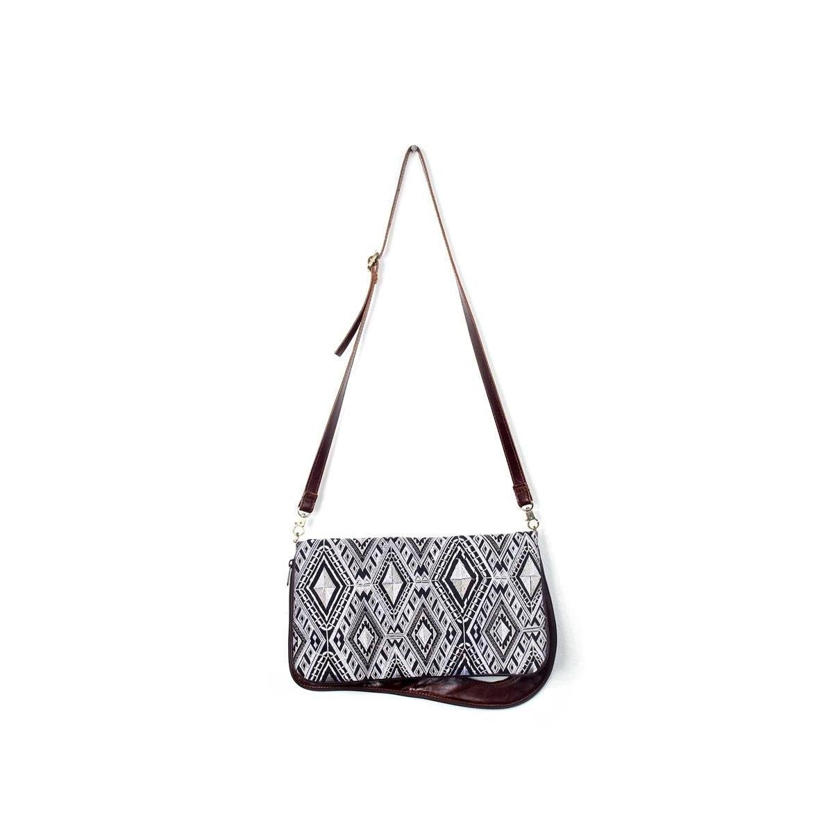 Reversible Geometric Leather Shoulder | Crossbody Bag - Thailand Bags La Vie Bien Reversible Geometric Leather Shoulder | Crossbody Bag - Thailand