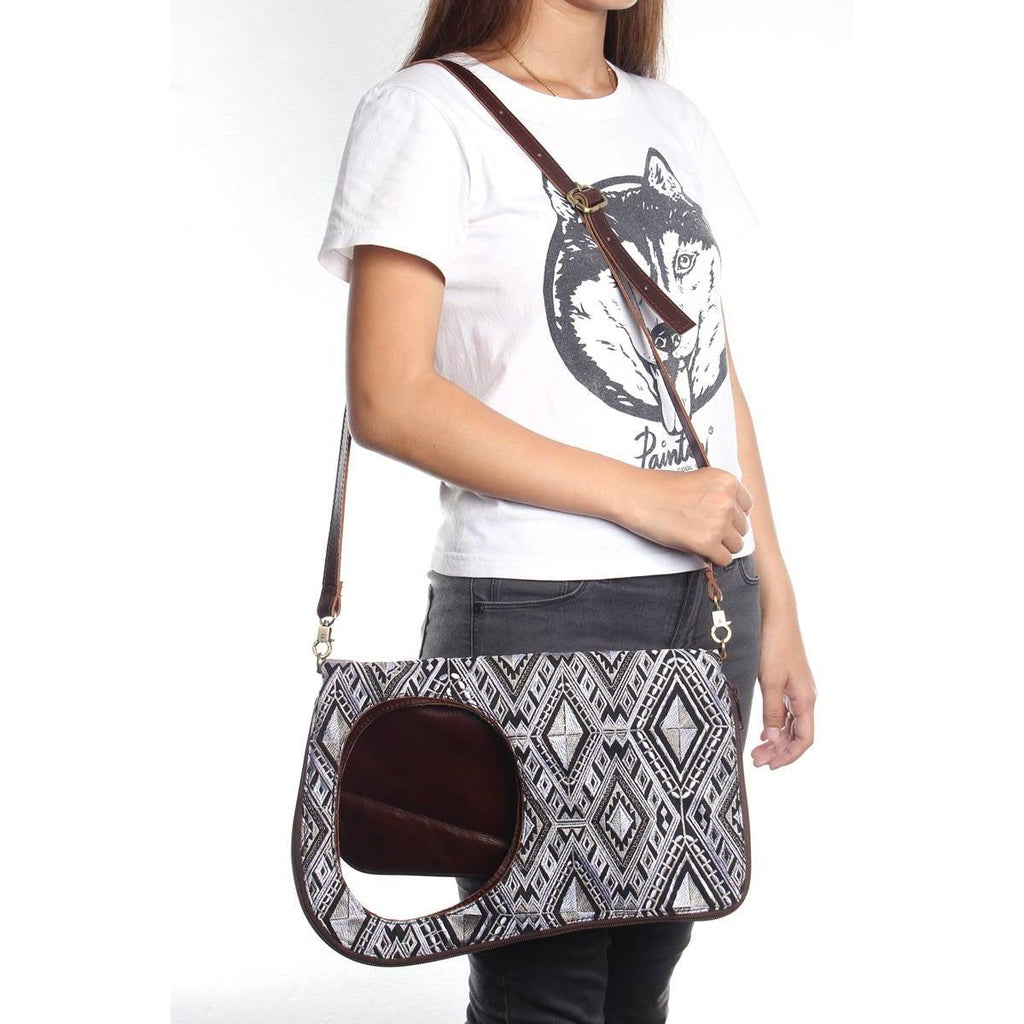 Reversible Geometric Leather Shoulder | Crossbody Bag - Thailand Bags La Vie Bien Reversible Geometric Leather Shoulder | Crossbody Bag - Thailand