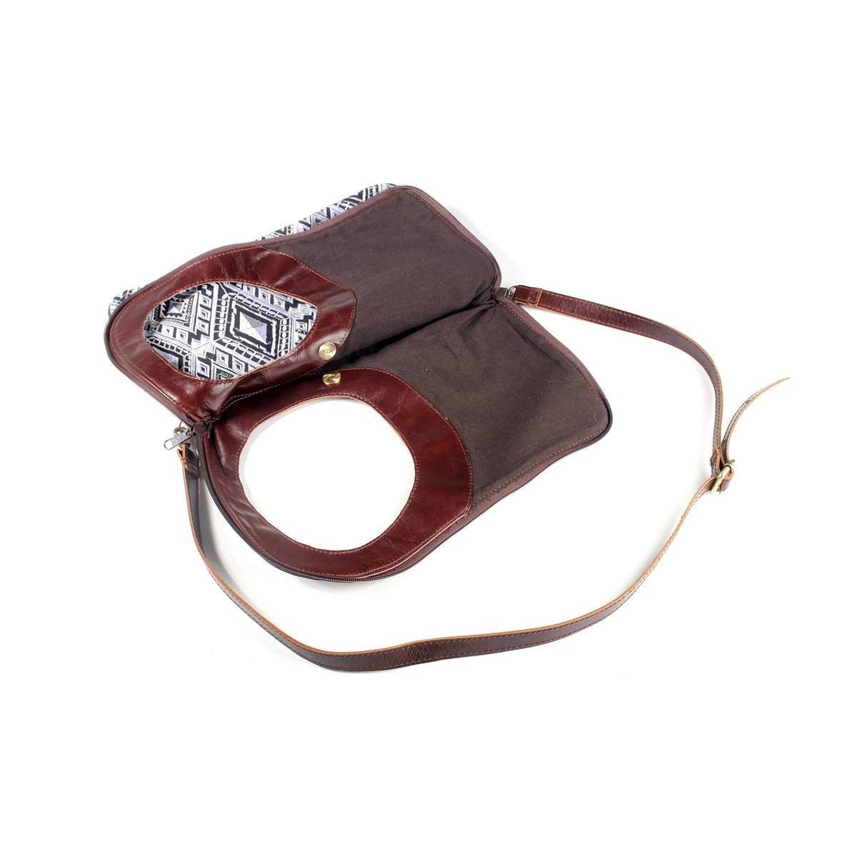 Reversible Geometric Leather Shoulder | Crossbody Bag - Thailand Bags La Vie Bien Reversible Geometric Leather Shoulder | Crossbody Bag - Thailand