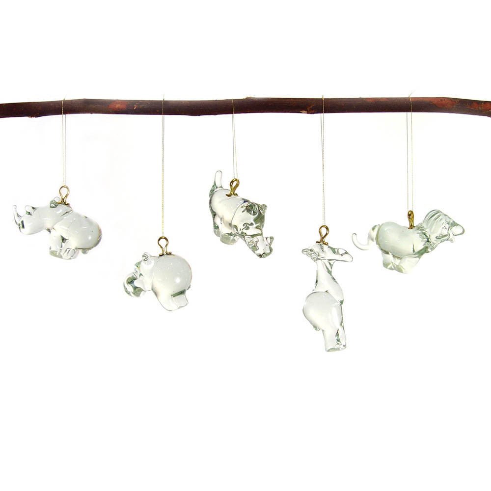 Reycycled Glass Animal Ornaments La Vie Bien Reycycled Glass Animal Ornaments