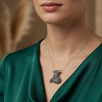 Reynard Marcasite Fox Necklace in Sterling Silver Brooch La Vie Bien Reynard Marcasite Fox Necklace in Sterling Silver