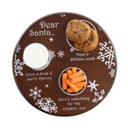 Dear Santa Milk & Cookies Serving Tray