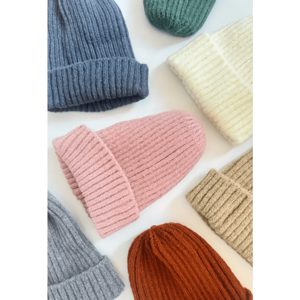 Ribbed Beanie Hat for Kids by Polished Prints