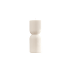 Ribbed Hourglass Pillar Candle