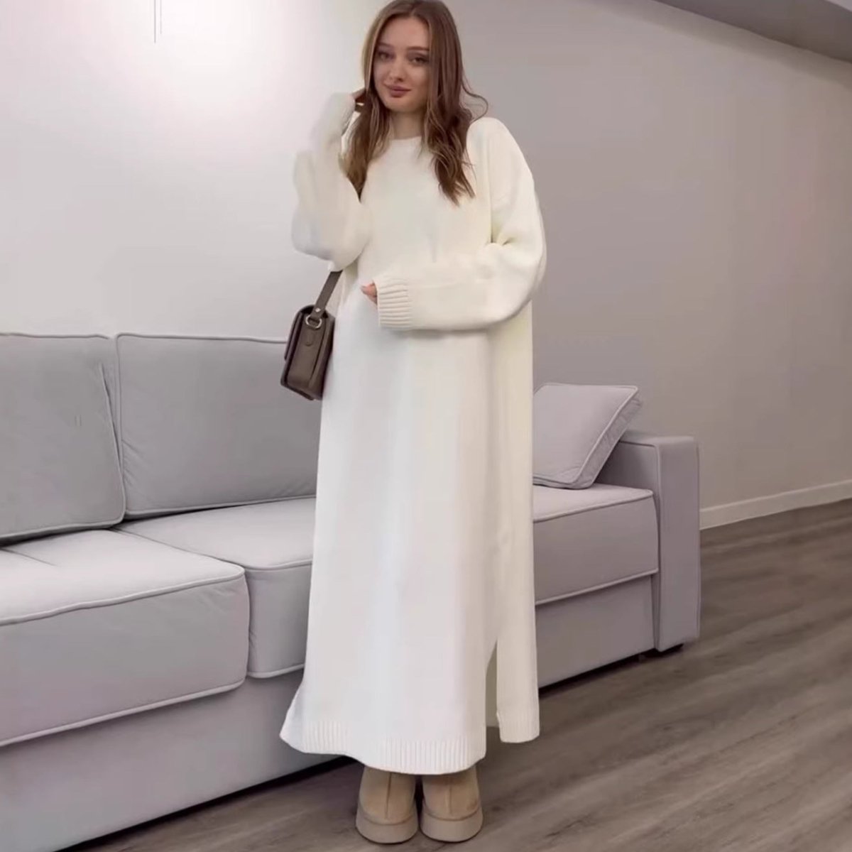 Ribbed Knit Maxi Dress(MS443) La Vie Bien Ribbed Knit Maxi Dress(MS443)