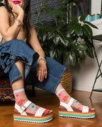 Ribbon Roses Sheer Ankle Sock by Sock Candy