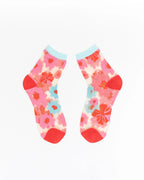 Ribbon Roses Sheer Ankle Sock by Sock Candy