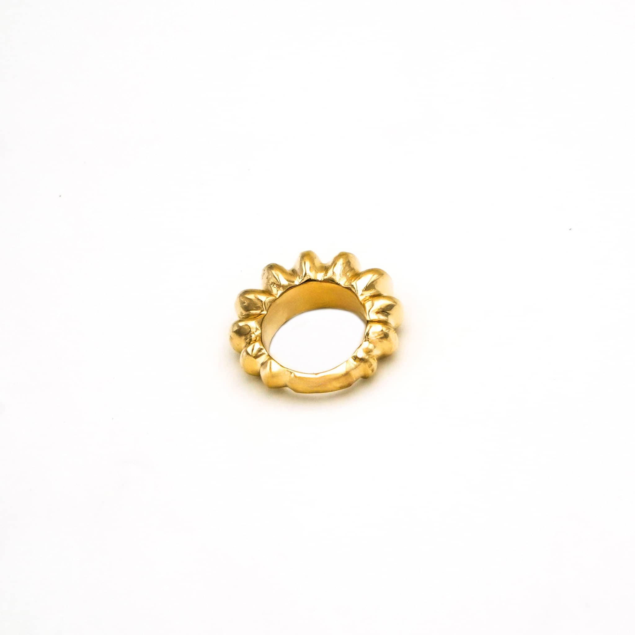 Rica Cobbled Band Ring for Men and Women Rings La Vie Bien Rica Cobbled Band Ring for Men and Women