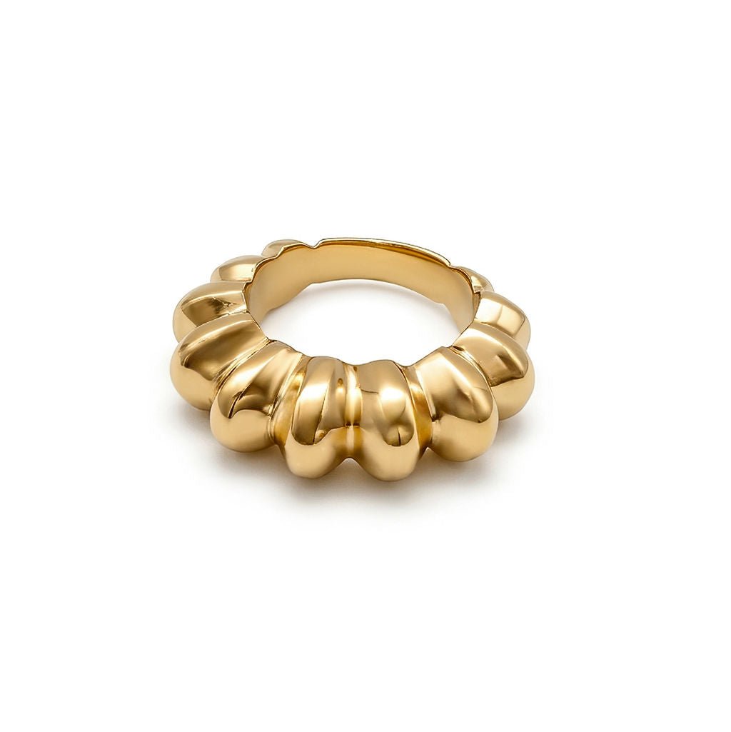 Rica Cobbled Band Ring for Men and Women Rings La Vie Bien Rica Cobbled Band Ring for Men and Women