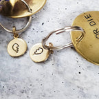RIDE OR DIE Best Friend Brass Keychain Key Chain La Vie Bien RIDE OR DIE Best Friend Brass Keychain