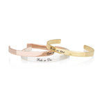 Ride Or Die Engraved Cuff Bracelet La Vie Bien Ride Or Die Engraved Cuff Bracelet