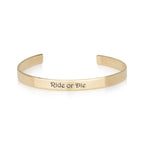 Ride Or Die Engraved Cuff Bracelet La Vie Bien Ride Or Die Engraved Cuff Bracelet