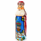 Riding on Air Balloon Hand Carved Solid Wood Santa Figurine 11 Inches Christmas Decor > Carved Wooden Santa La Vie Bien Riding on Air Balloon Hand Carved Solid Wood Santa Figurine 11 Inches