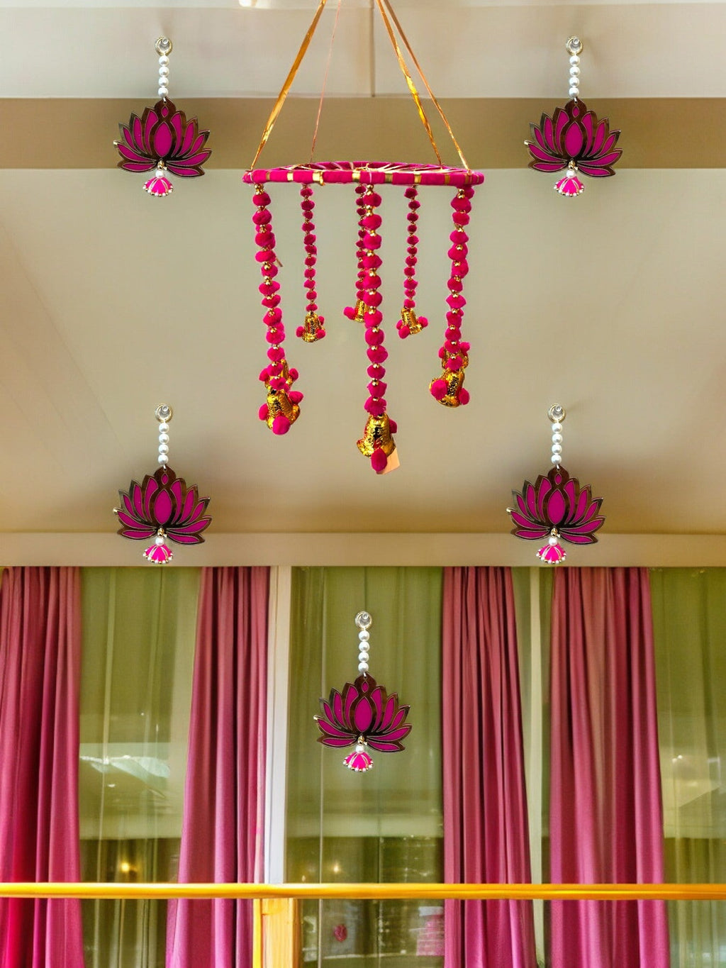 Ring, Pom Pom & Bell Jhoomar Festive Decor La Vie Bien Ring, Pom Pom & Bell Jhoomar