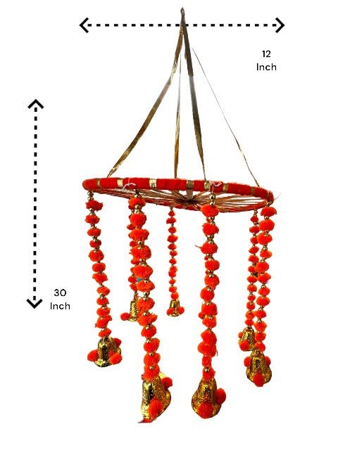 Ring, Pom Pom & Bell Jhoomar Festive Decor La Vie Bien Ring, Pom Pom & Bell Jhoomar