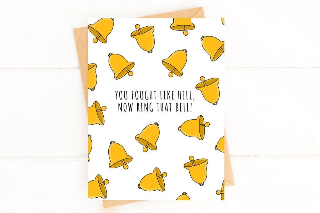 Ring That Bell Chemo Get Well Card by Five Dot Post