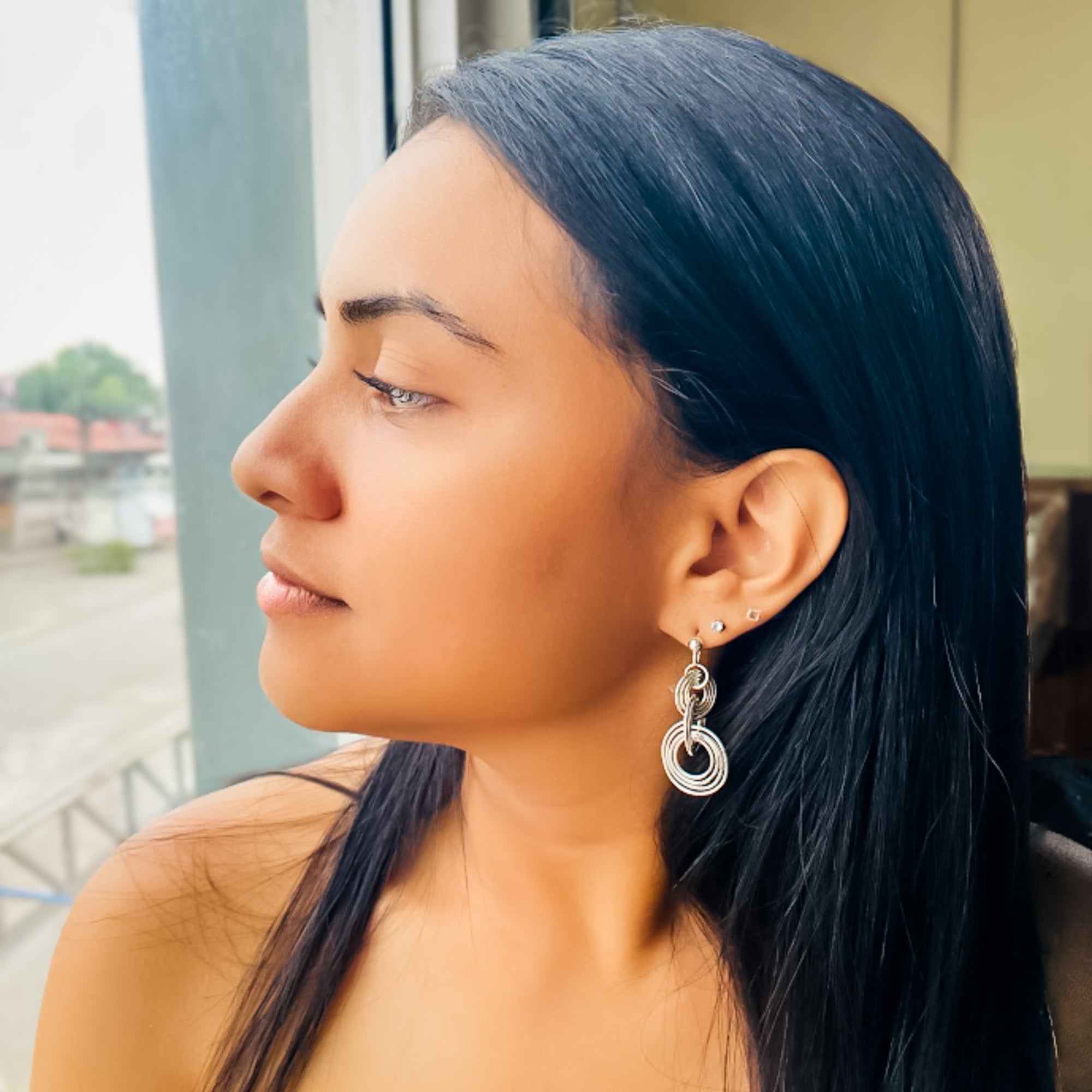 Ripple earrings