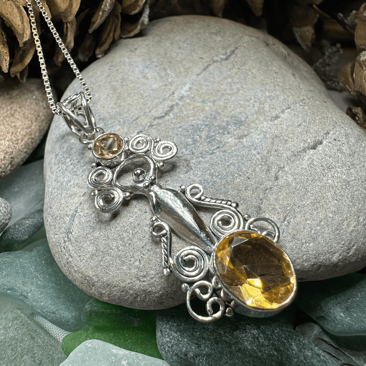 Rising Goddess Necklace Pendant La Vie Bien Rising Goddess Necklace