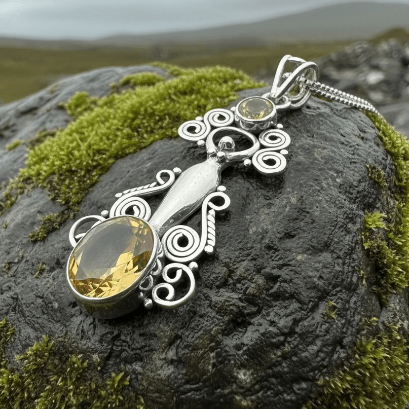Rising Goddess Necklace Pendant La Vie Bien Rising Goddess Necklace