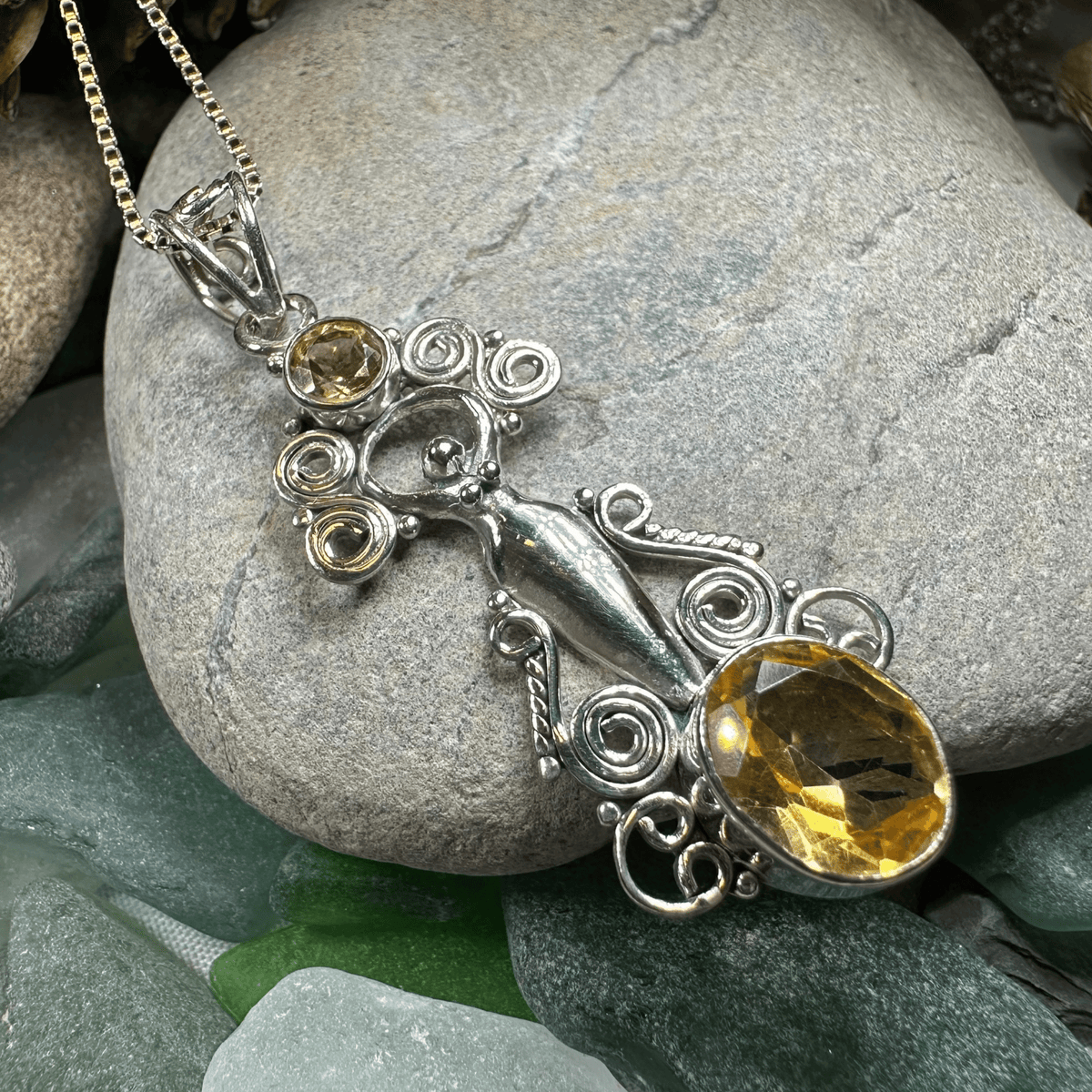 Rising Goddess Necklace Pendant La Vie Bien Rising Goddess Necklace