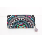 Rising Moon Embroidered Wallet - Thailand Wallets La Vie Bien Rising Moon Embroidered Wallet - Thailand