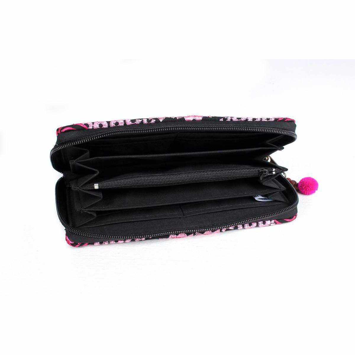 Rising Moon Embroidered Wallet - Thailand Wallets La Vie Bien Rising Moon Embroidered Wallet - Thailand