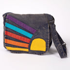 Rising Sun Stone Washed Messenger Bag Travel Related Bags La Vie Bien Rising Sun Stone Washed Messenger Bag