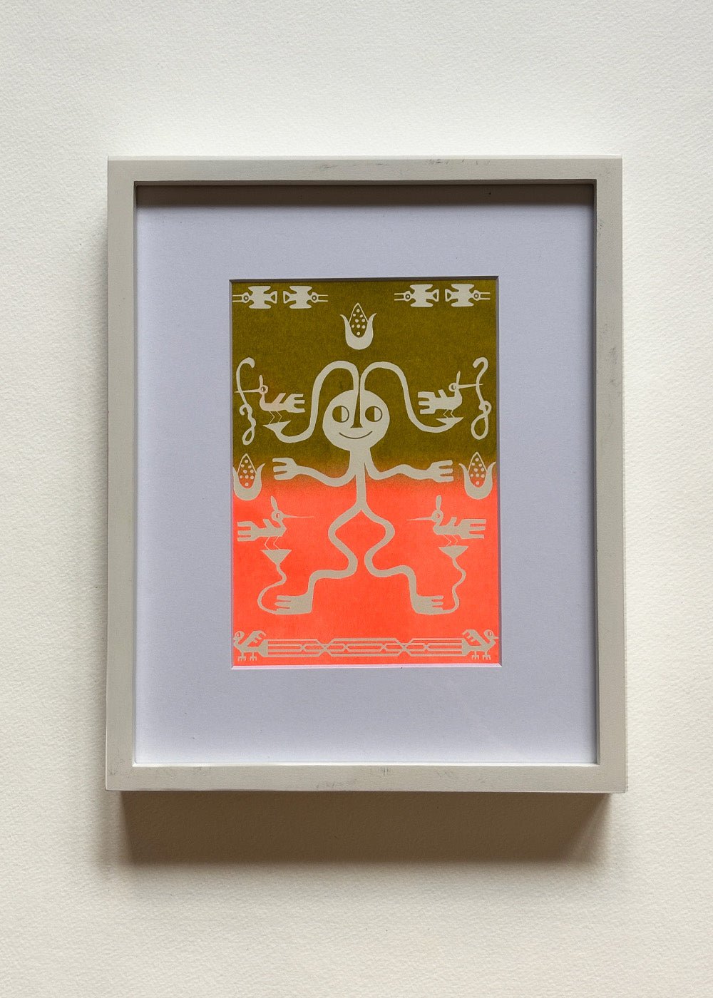 Risograph Print 5" x 7" - "Guiding Spirit" Print La Vie Bien Risograph Print 5" x 7" - "Guiding Spirit"