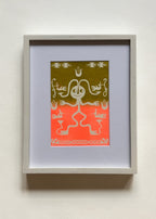 Risograph Print 5" x 7" - "Guiding Spirit" Print La Vie Bien Risograph Print 5" x 7" - "Guiding Spirit"