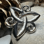 Ritona Celtic Spiral Trinity Knot Brooch Brooch La Vie Bien Ritona Celtic Spiral Trinity Knot Brooch