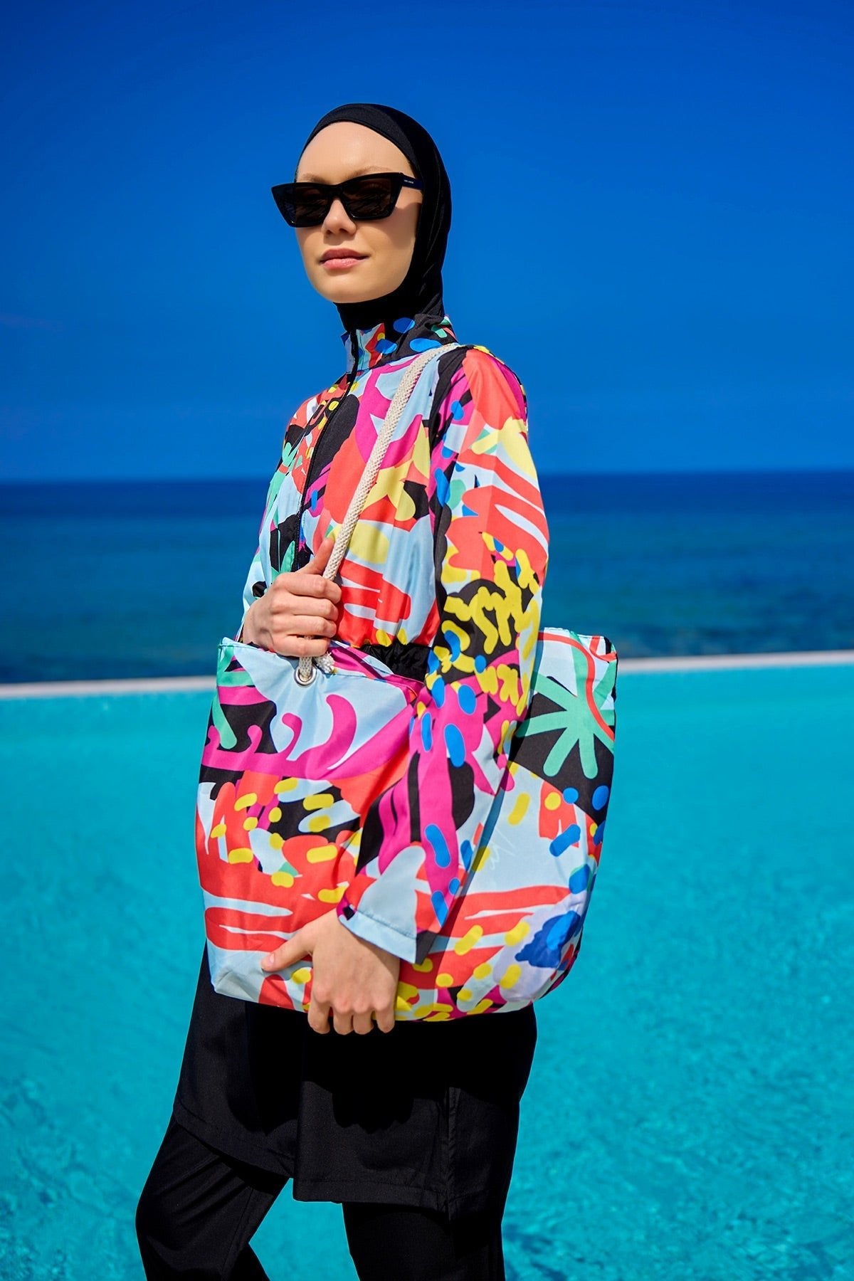Rivamera Full-Coverage Modest Swimsuit - R2510 Covered Burkini Swimwear La Vie Bien Rivamera Full-Coverage Modest Swimsuit - R2510
